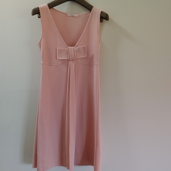 RED Valentino Dresses & Skirts - VALENTINO RED Wool & Silk Ballerina Pink Midi Dress with Bow